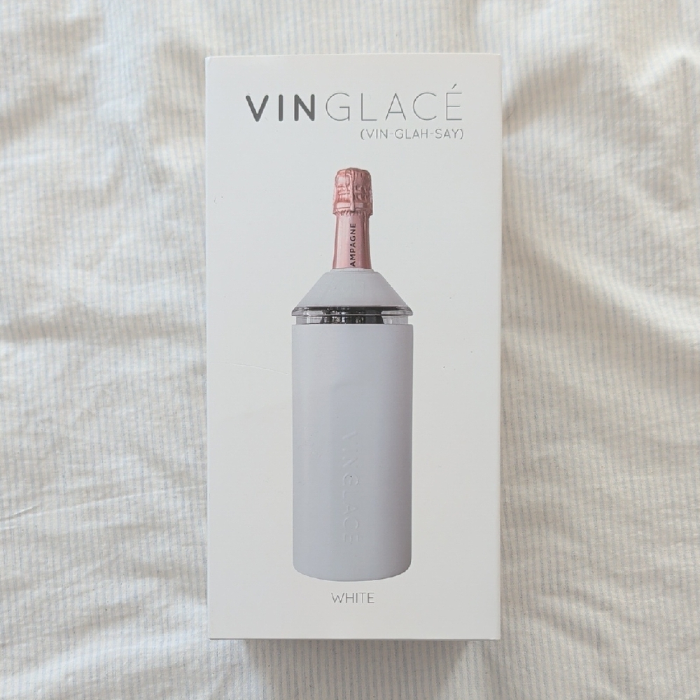 Vinglacé Wine Chiller in White With NBC Logo
